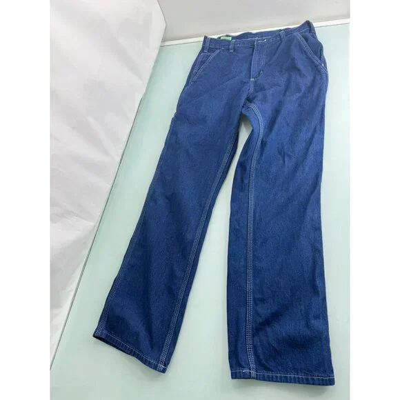 Carhartt Men Dungaree Fit Work Uniform Denim Jeans 29X30 - Picture 3 of 7
